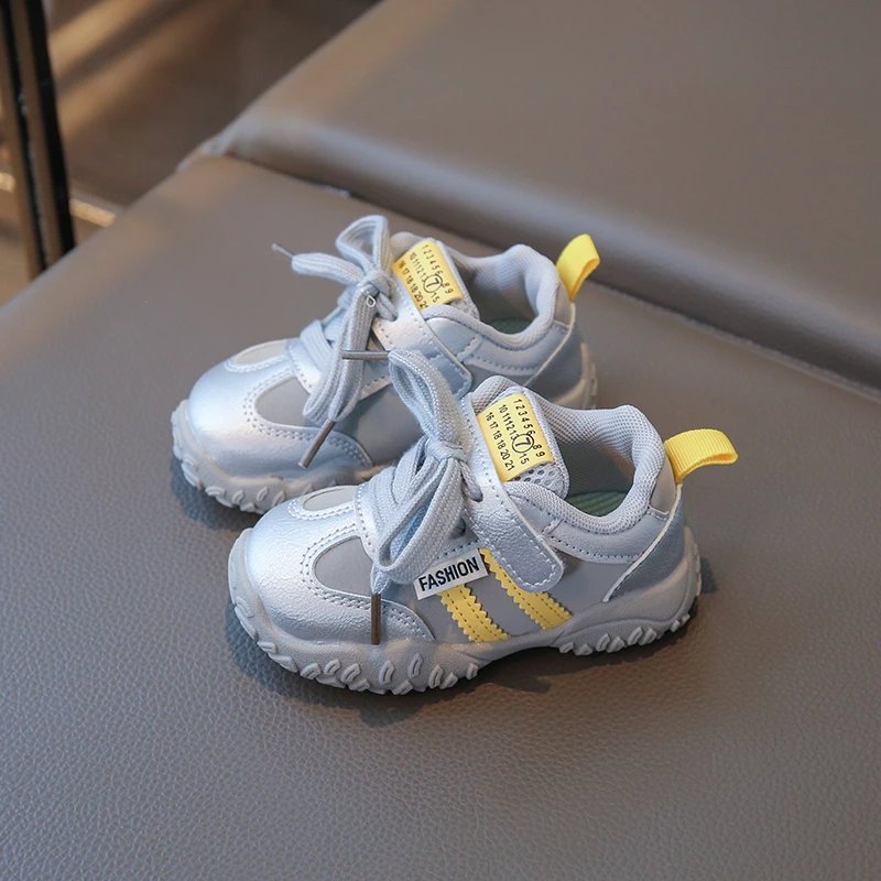 2025 Autumn New Children Casual Shoes for Girls Boys Fashion Korean Style Soft Bottom Anti-slippery Versatile Learn Walk Shoes