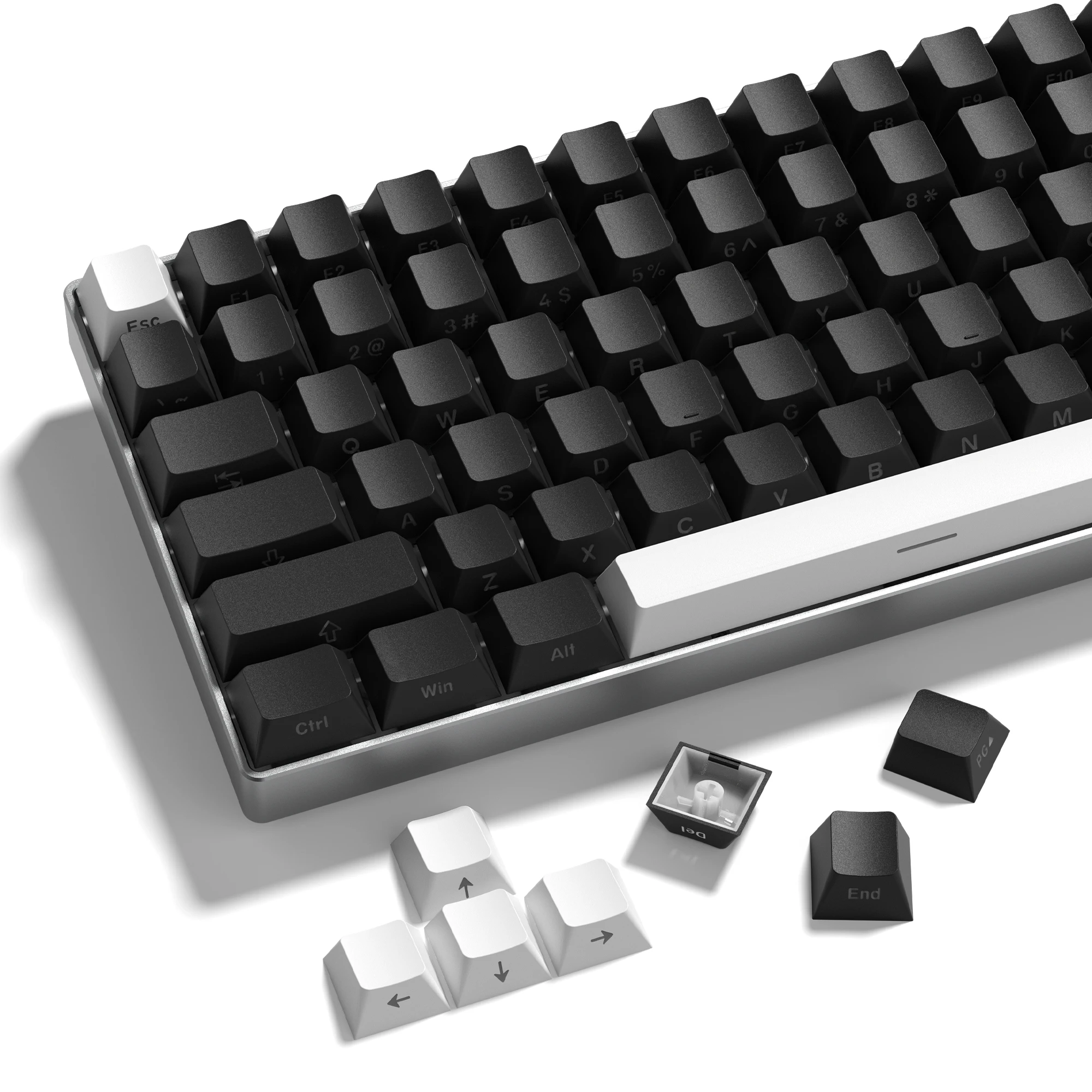 

131 Key WOB PBT Double Shot Keycaps Cherry Profile Side-lit Shine Through keycap for Cherry MX Switch Mechanical Gaming Keyboard