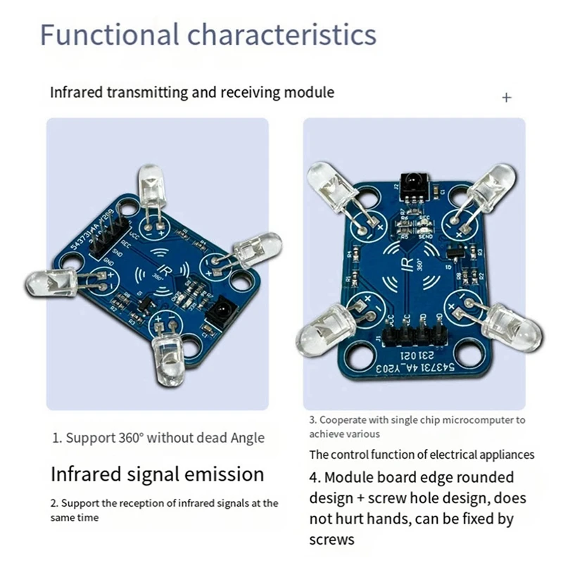 Smart-2X Infrared Transmitter-Receiver 360° Infrared Signal Transmission Without Dead Angle Multi-Functional Convenient Module