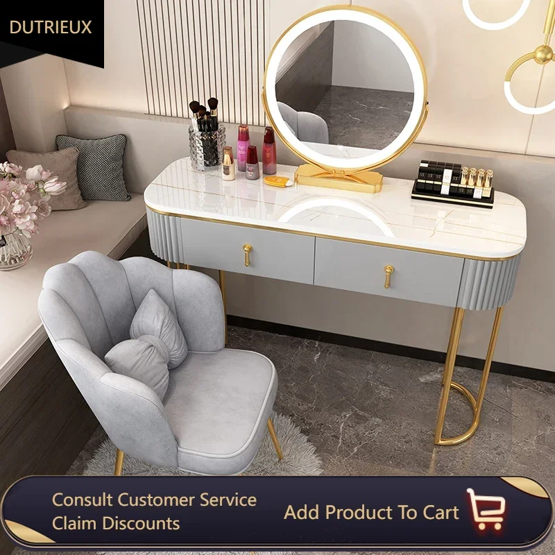 

Aesthetic Desings Dresser Modern Minimal Vanity Mirror Makeup Dressing Table Bedroom Luxury Comoda Pra Quarto Bedroom Furniture