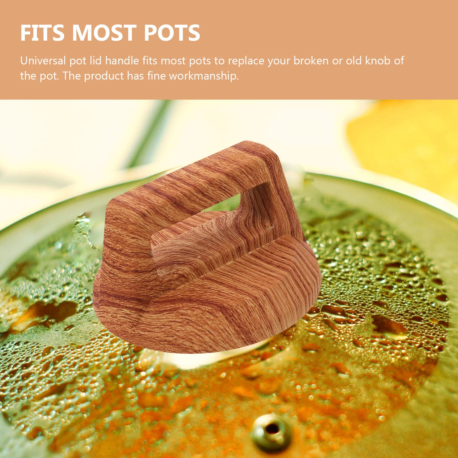 

4Pcs Pot Cover Handles Heat Resistant Universal Replacement Kitchen Pot Lid Knobs Anti-Scald Pan Lid Grip