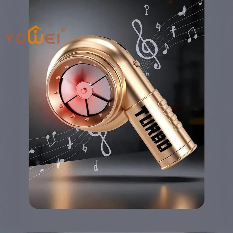 Latest With Sound Turbo Key Chain Light Torch Car Keyring Turbocharging Pendant Plastic Spinning Simulation Turbo Christma Gifts