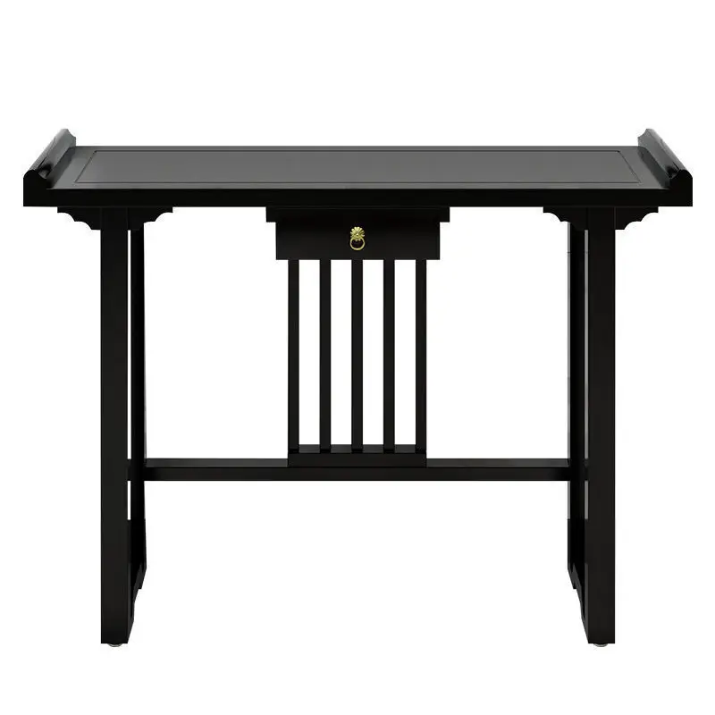 

Entrance table Solid wood entrance cabinet, modern simplicity, light luxury logs