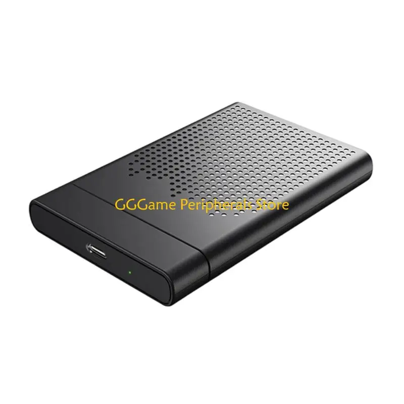 U55B Slide Shell Hard Drive Enclosure for 2.5in HDD, 122X82X14Mm Black Shell for Office Files and Home Storage