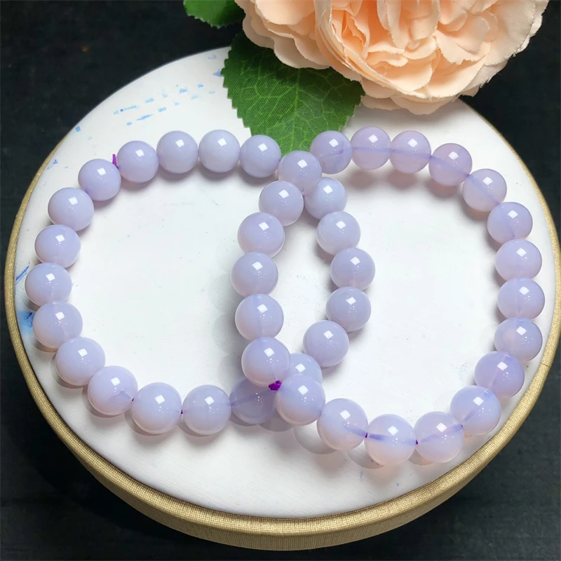 Crystal Gemstone Fashion Energy Bracelet 1pcs 9/10/11MM Natural Albite Jadeite Bracelet