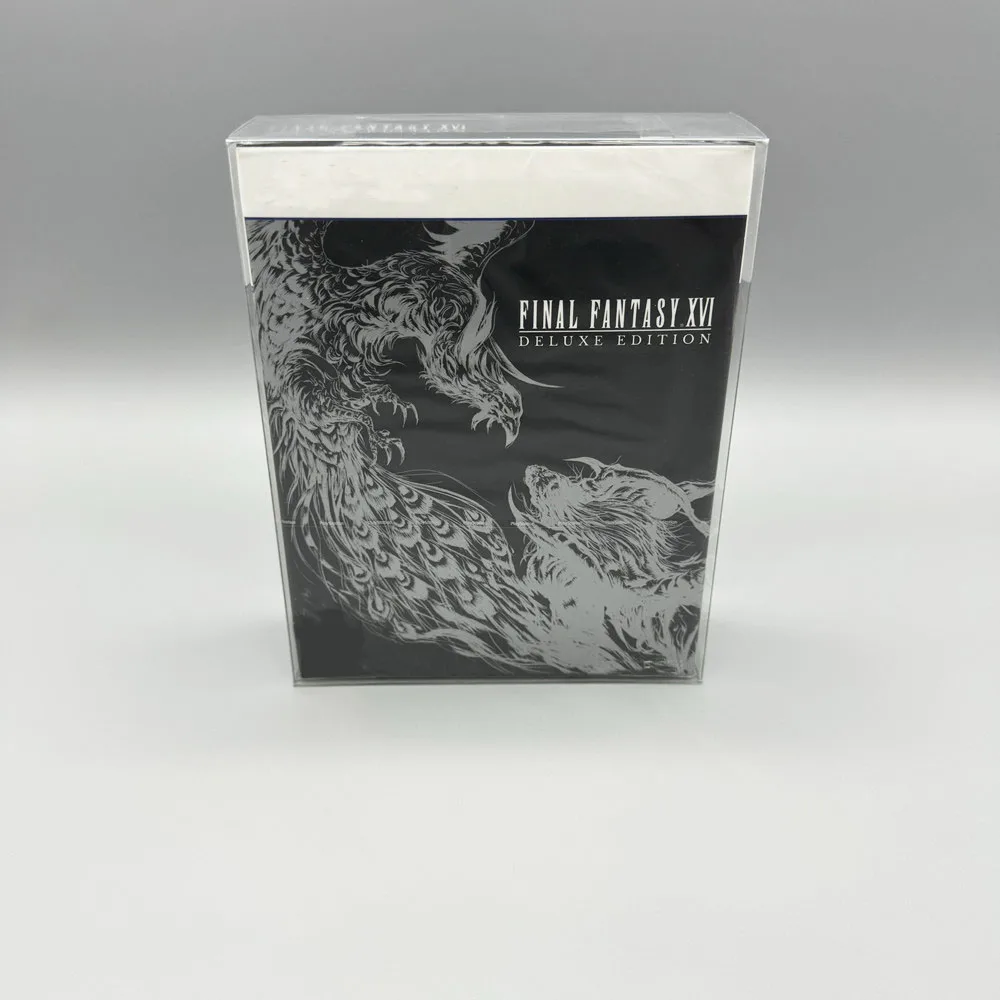 1 صندوق حامي لجهاز PS5 Final Fantasy XVI فقط EUR Deluxe Edition صندوق عرض شفاف
