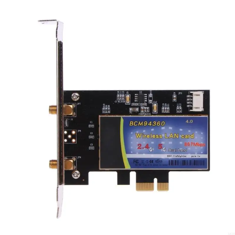 N84B BCM94360 Wifi Card Dual-Band 802.11ac Desktop PCIe Wireless Adapter BT4.0 1200Mb Wlan Card For Hackintosh Window7/8/10
