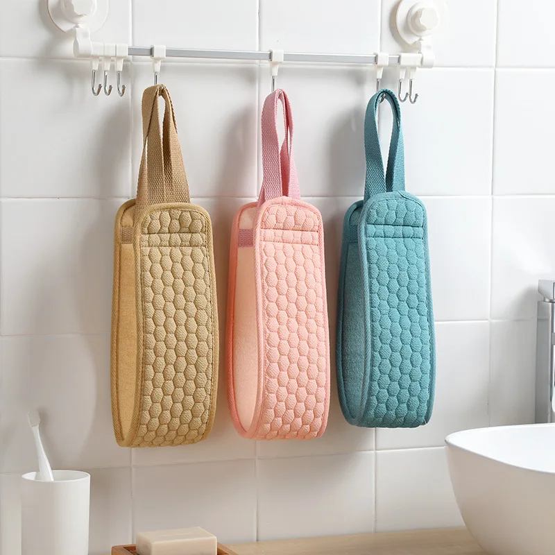 Strong Remove Mud Bath Towel Shower Exfoliating Back Scrubber Bath Belt Glove Deep Clean Body Washcloth  Rear Scrub Pull Strap