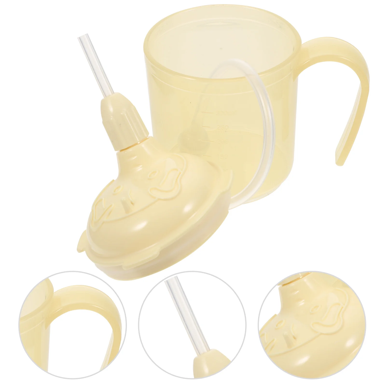 Nursing Cup Drinking Maternity Water Handled Pp Straw Lid Elderly Exclusive Pregnant Woman Cups Straws Adults Patient Sippy Mug