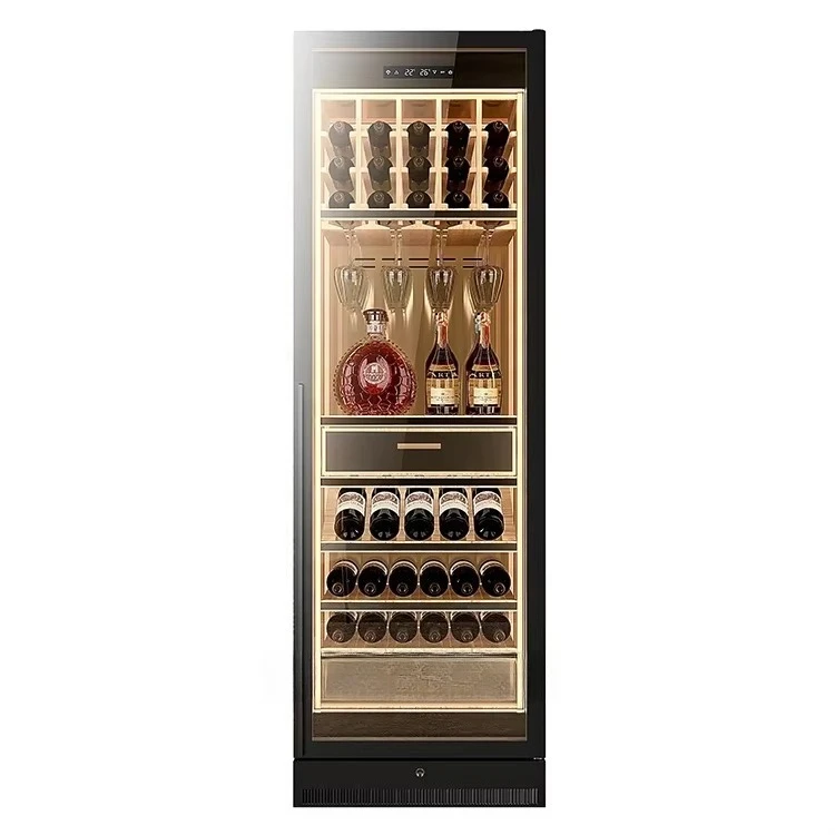 BARLEY Cellar Modern Refrigerator Wine Bottle Cooler Thermostatic Wine Cellar Cabinet