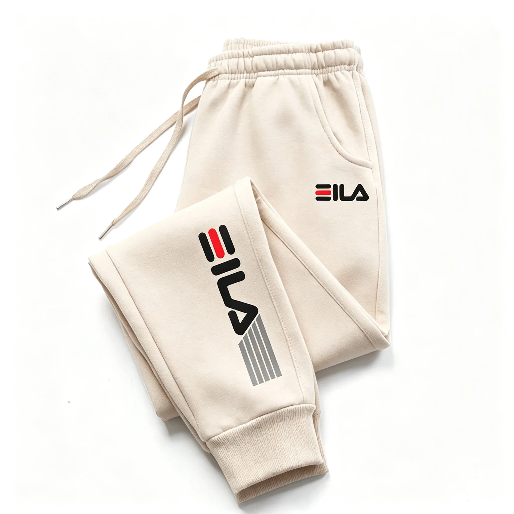 Jogginghose für Jungen, elastischer Bund, Kordelzug, Sweatpants mit Taschen, schmal zulaufend, mit Bündchen am Knöchel, lässige Freizeit-, Schul-, Fitness- und Sporthose. – Detail 9