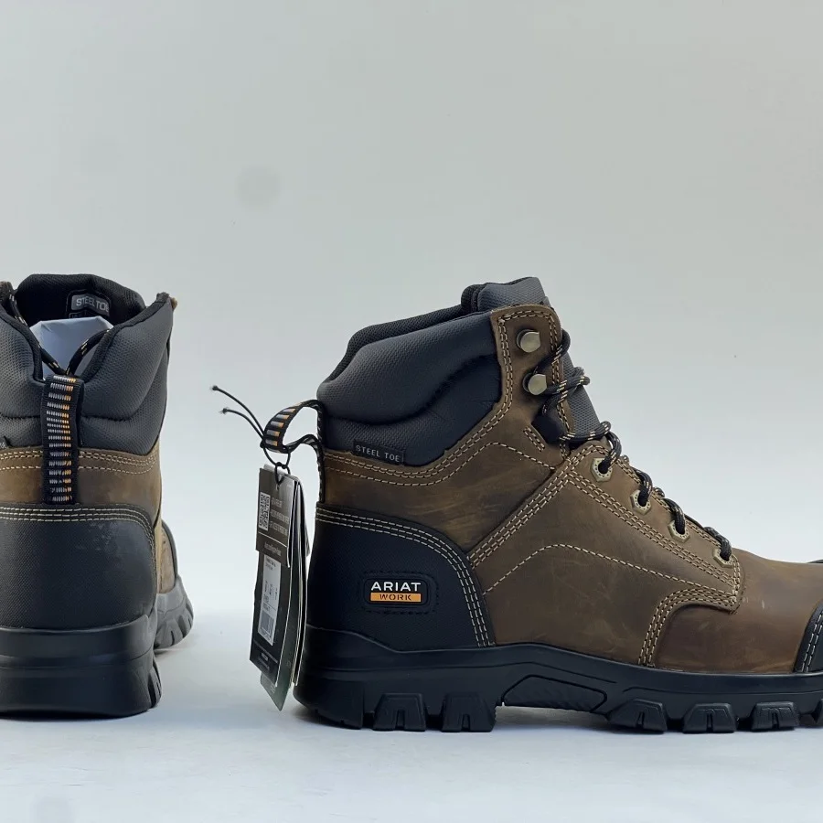 Botas de Trabajo Casus de Alta Calidad para Exteriores, de Piel de Vac, Impermeables, Anti-Impactos, con Protección de ...