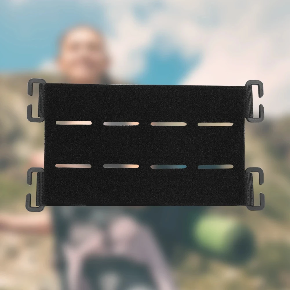 DIZETION Nylon Taktische Patches Board Molles Patches Panel Display Halter für Rucksack Jagd Mini Patches Board Streifen – Detail 2
