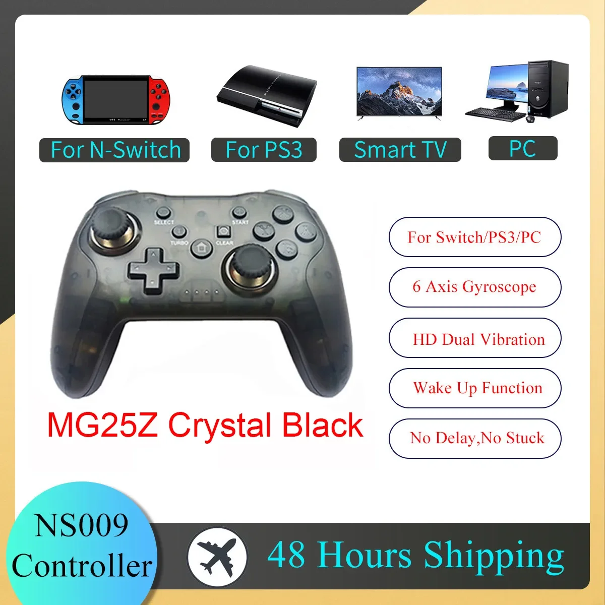 GAMINJA NS009 Bluetooth Game Controller Wireless Gamepad For