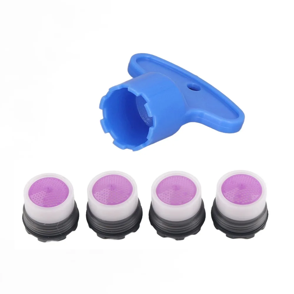 8PCS Practical M16.5mm Faucet Aerator 1.2GPM Plastic Flow Restrictor Tap Water Nozzle Kitchen
