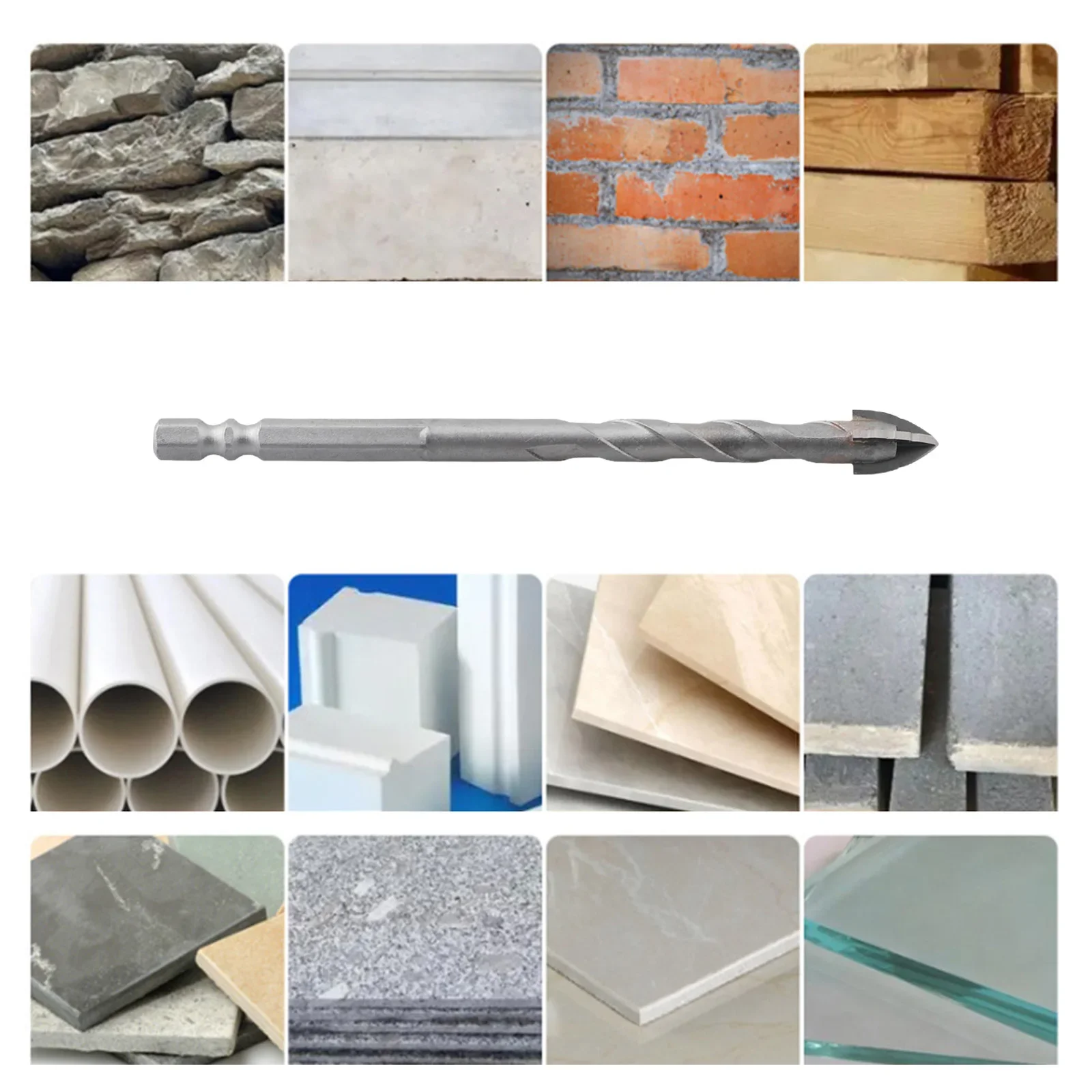 

Набор сверл для прецизионного сверления Набор сверл для кладки Набор эксцентриковых сверл Промышленные сверла Прецизионное сверление 4-флейтовый дизайн