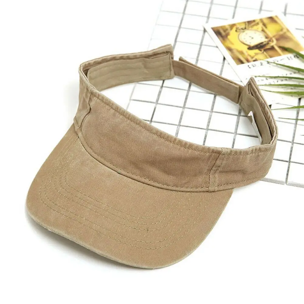 Fashion Men Women Sun Visor Casual Baseball Hat Adjustable Sports Hat Tennis Golf Sport Headband Summer Beach Cap