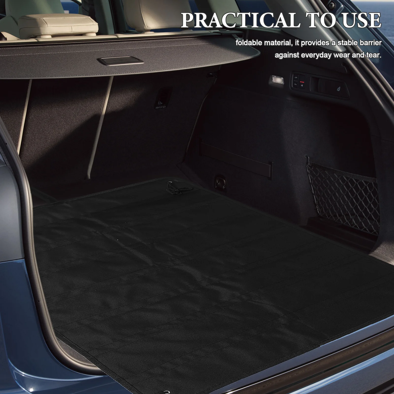 

Car Trunk Mat Universal Rear Bumper Protector For Suv Trucks Foldable Waterproof Dustproof Pet Friendly Pad Impact