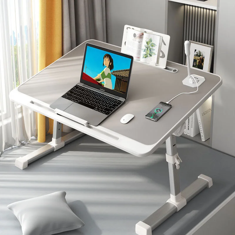 

Adjustable Lifting Computer Desk Space-Saving Foldable Design for Bed Use Ideal for Dormitory Reading and Writing