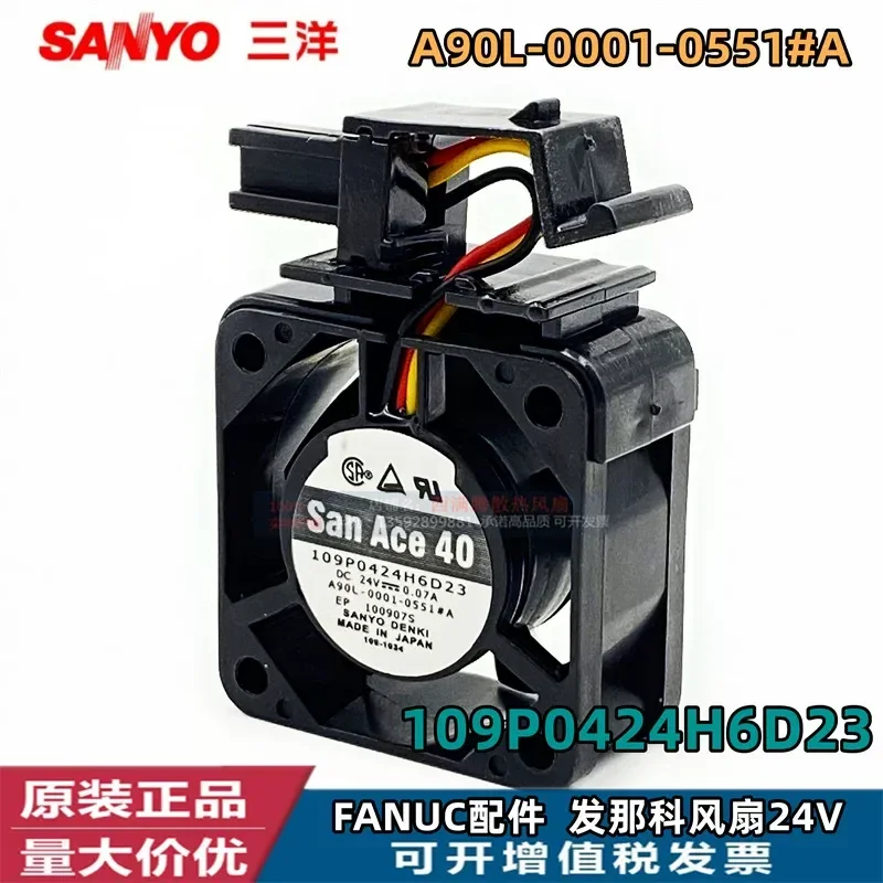 for 109P0424H6D23 24V 0.07A Fanuc System Host TD MD Monitor Fan for Sanyo Denki