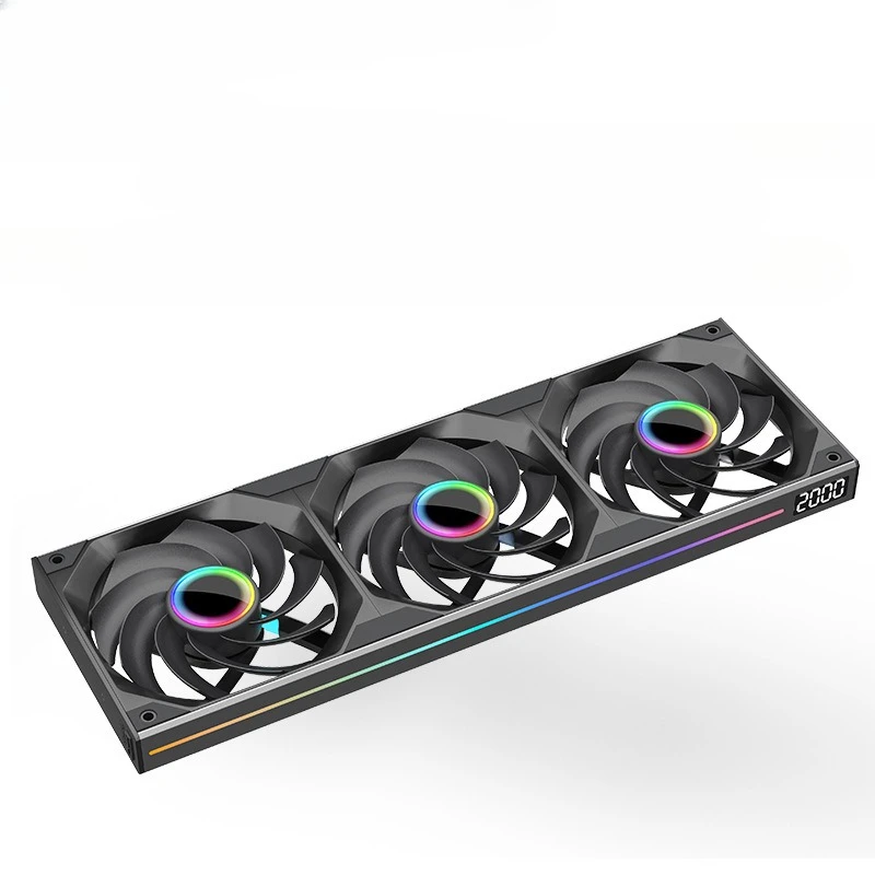 

360 Cooling Fan Computer Case Water Cooling ARGB Synchronous Light PWM Digital Display Mute