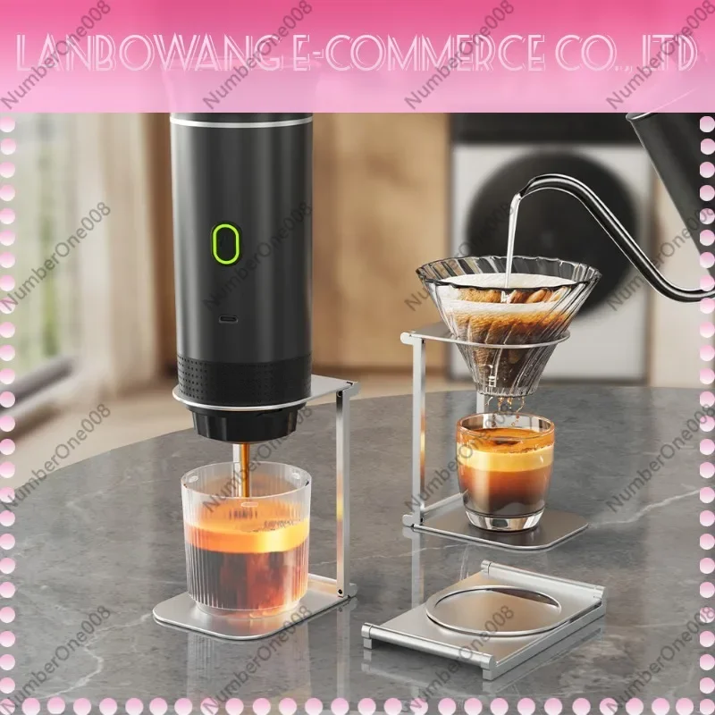 Stainless Steel Portable Coffee Machine Stand - Adjustable Metal Holder Compatible with Multiple Coffee Machine Models