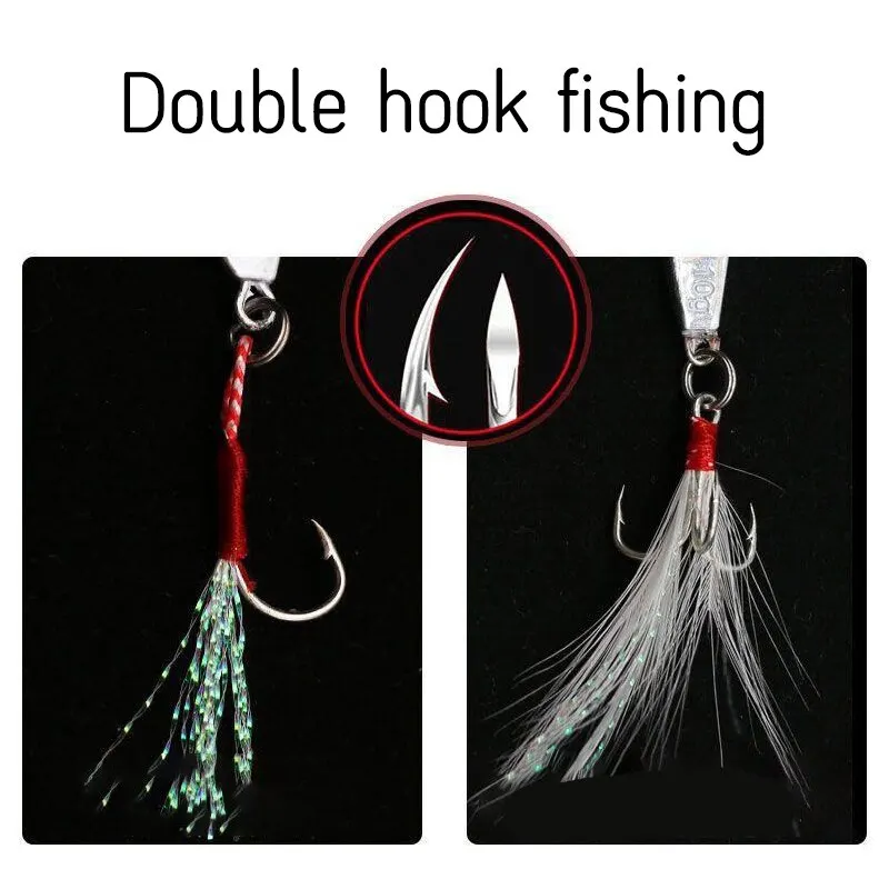 Cuchara de Jigging Metal Lenta – Señuelo Pesca Barco - imagen 3