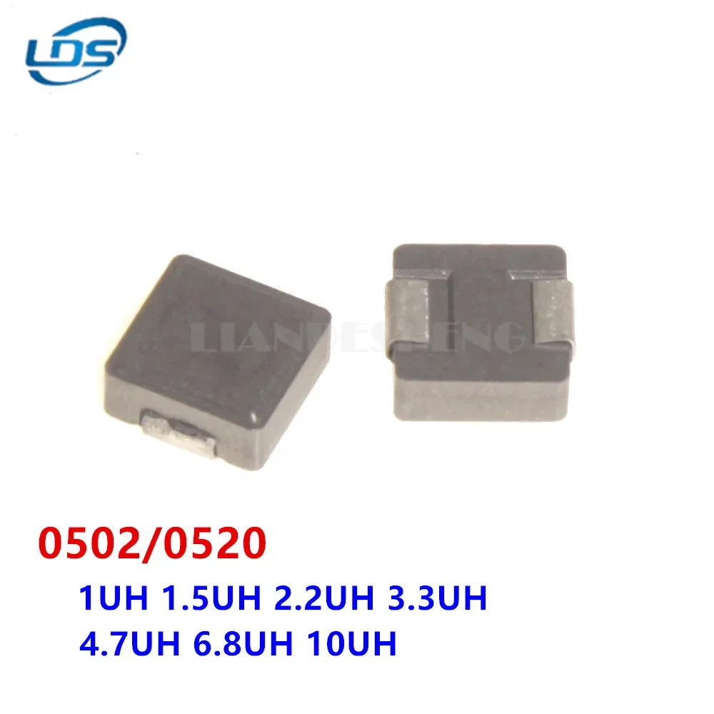 10pcs SMD Power Inductors 0520 1UH 2.2UH 3.3UH 4.7UH 6.8UH 10UH Chip Inductor 0520 Integrated 5*5*2mm 1R0 2R2 3R3 4R7 6R8 100