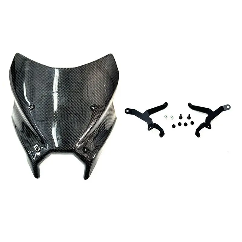 ABHX-Motorcycle Touring Windshield Visor Double Bubble Windscreen Deflector For YAMAHA MT-09 2024-2025