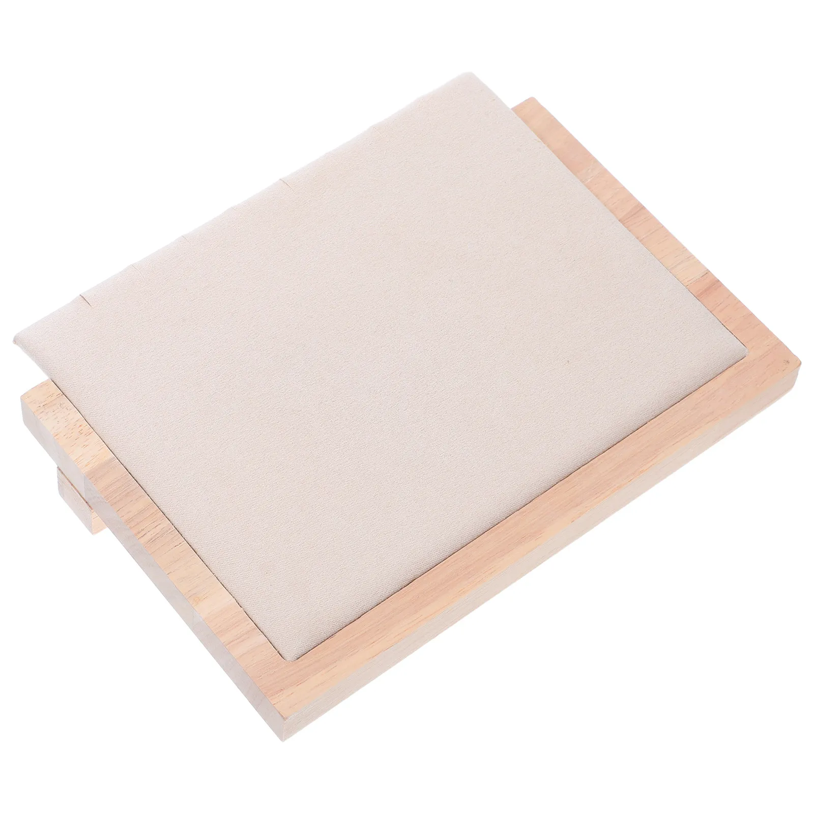 

Solid Wood Necklace Display Tray Natural Jewelry Organizer Antitangle Necklace Holder for Display Cabinets Home Store Use