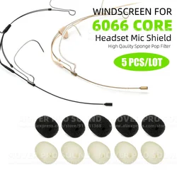 For DPA 6066 CORE Subminiature Headset Mic Windshield Anti Pop Filter Headworn Earset Microphone Sponge Windscreen Foam Shield