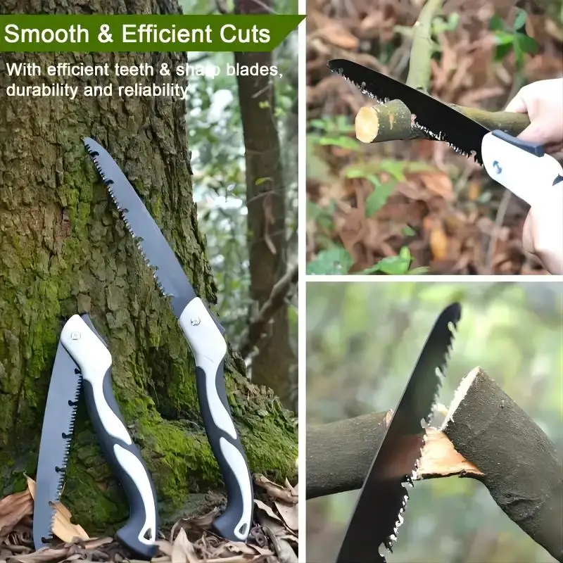 Hand Saw for Tree,  High-Manganese Steel Pruning Small Hand Saw Folding Manual Saw For Outdoor Logging Woodworking Gardening