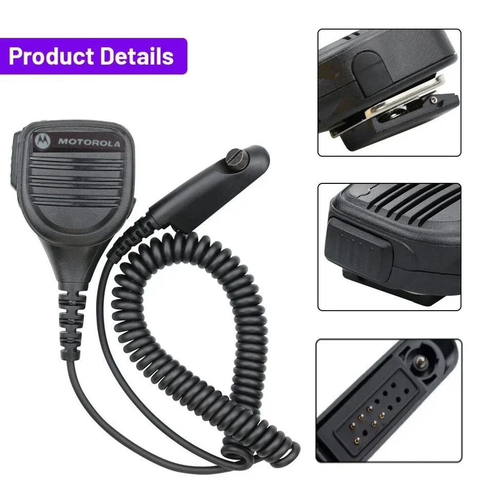 Motorola PMMN4021A micrófono altavoz PTT portátil para GP328 GP338 GP340 GP360 GP680 HT750 HT1250 Ptx760 Pro5150 accesorio de Radio