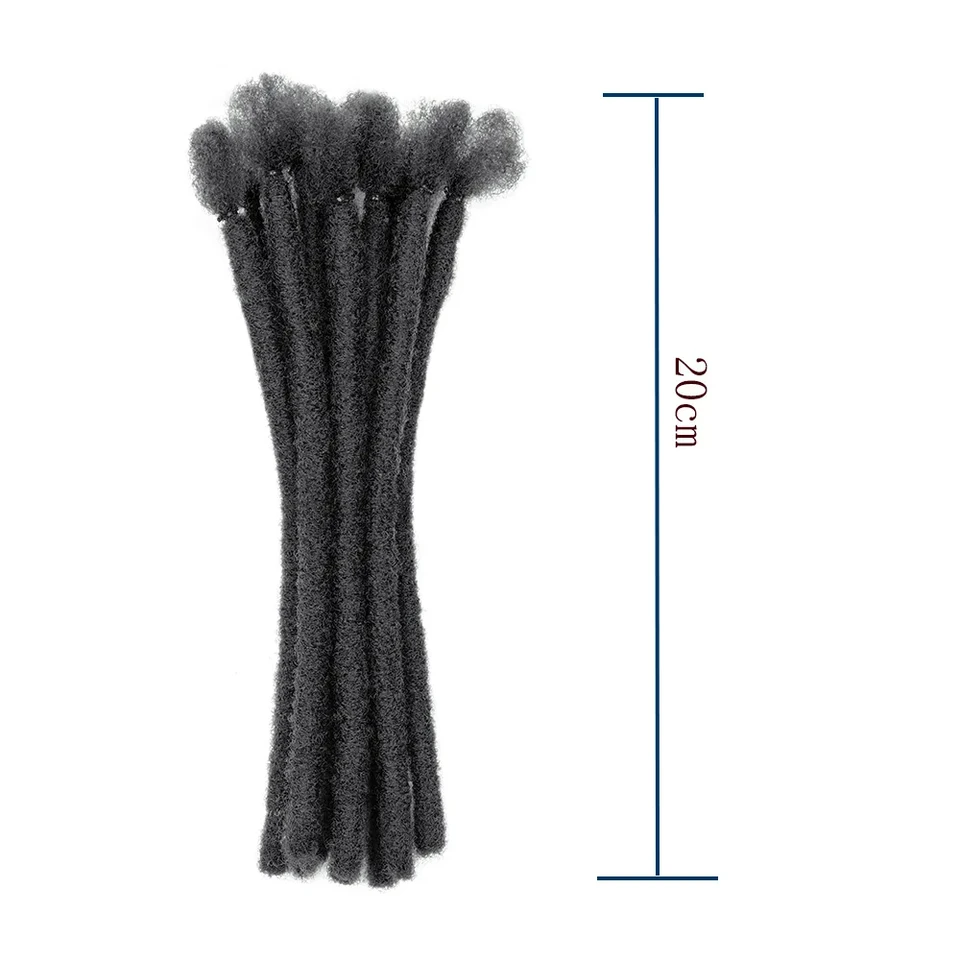 Extensiones de rastas sintéticas de 8 pulgadas, 10 hebras, para crochet, estilo hip-hop, cabello natural para trenzar 2