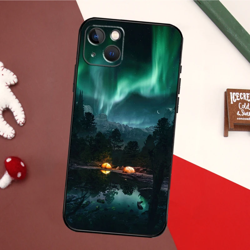 Camping Nature Phone Case For iPhone 16 15 14 13 12 11 Pro XS Max Mini XR X 7 8 Plus Back Cover