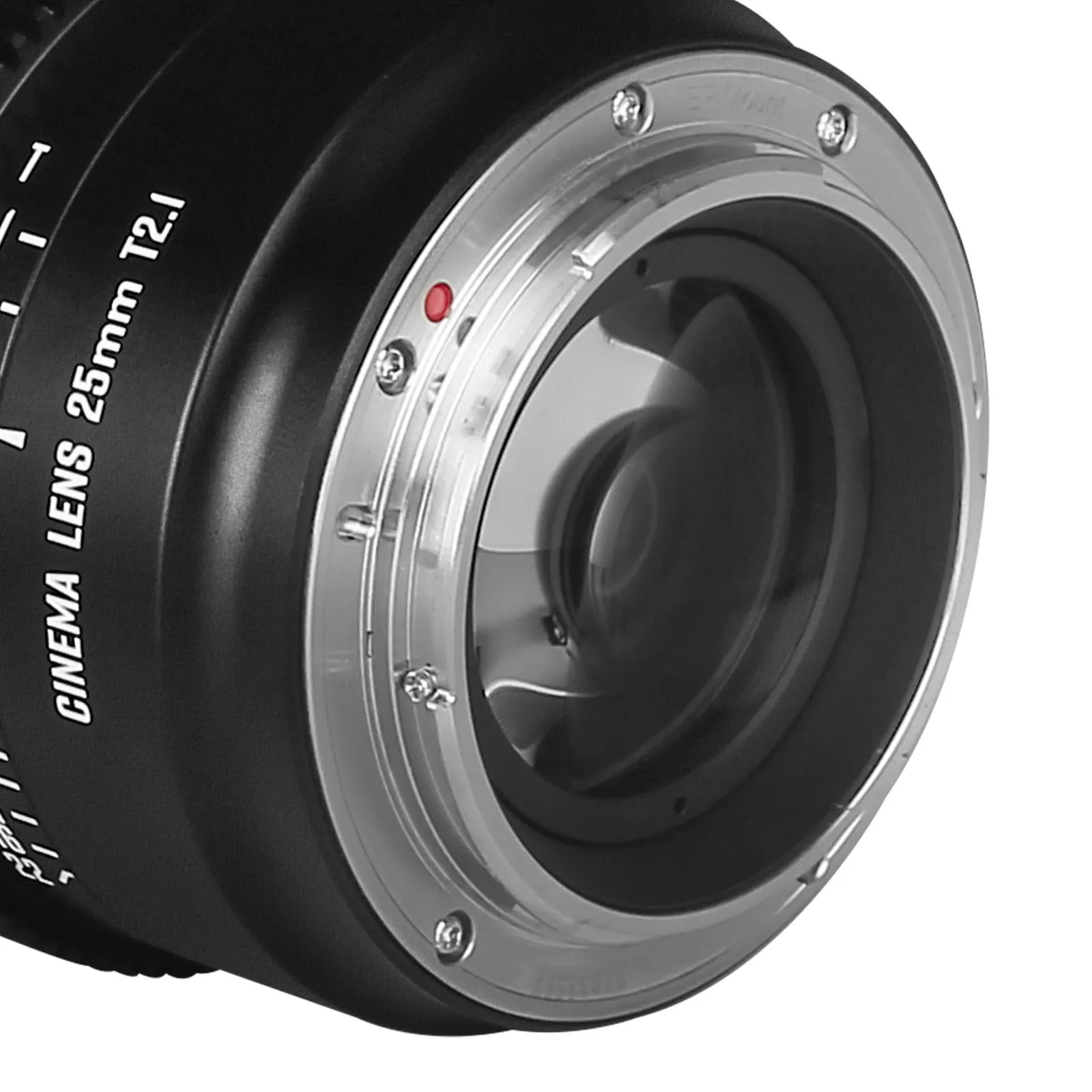 25mm T2.1 S35 Prime Cinema Lens For EF Mount Camera Cine Camcorder EOS C100 Mark II C200 EOS 300 Mark II III BMPCC 6