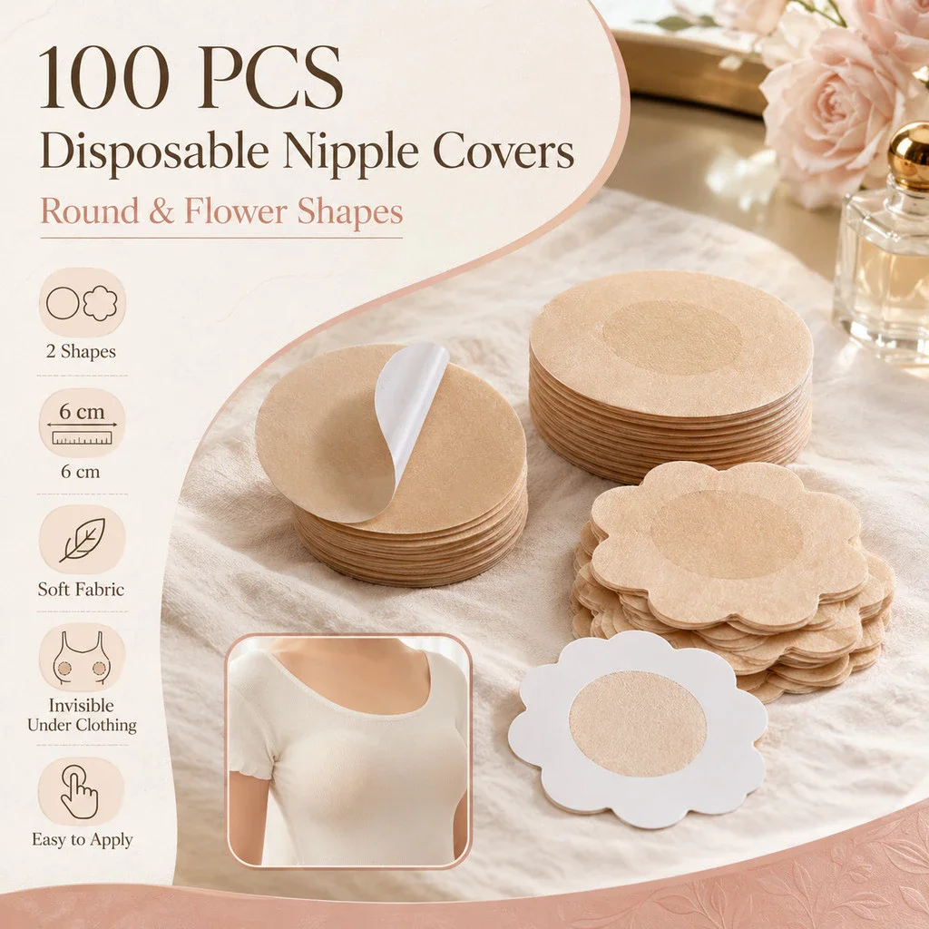Nipple Cover Pasties - Pelapis Puting Sekali Pakai untuk Wanita,