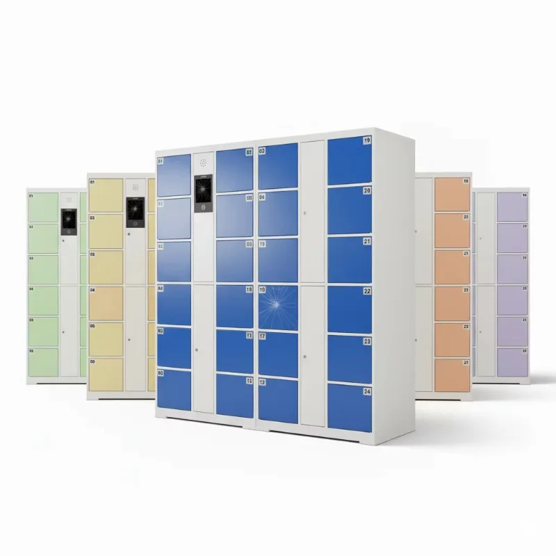 Intelligent Outdoor  Steel Assembled Locker with Electronic Key Lock for Clothes and Parcel Storage Use