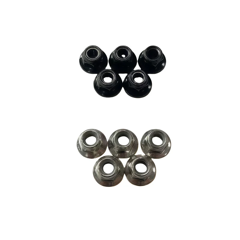 Tuerca de aleación de aluminio M5 de 2/5 piezas para motores de cuadricóptero 2207 y 2306 de 5 pulgadas, con cerraduras coloridas para evitar la repuesto de la tuerca