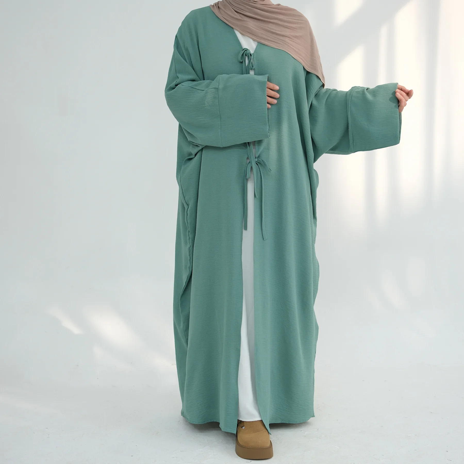 Eid Kimono Paar Abaya Dubai Türkei Islam Muslim Kleid Kaftan Marocain Abayas für Frauen Kaftan Robe Femme Musulmane Jalabiya Kleid