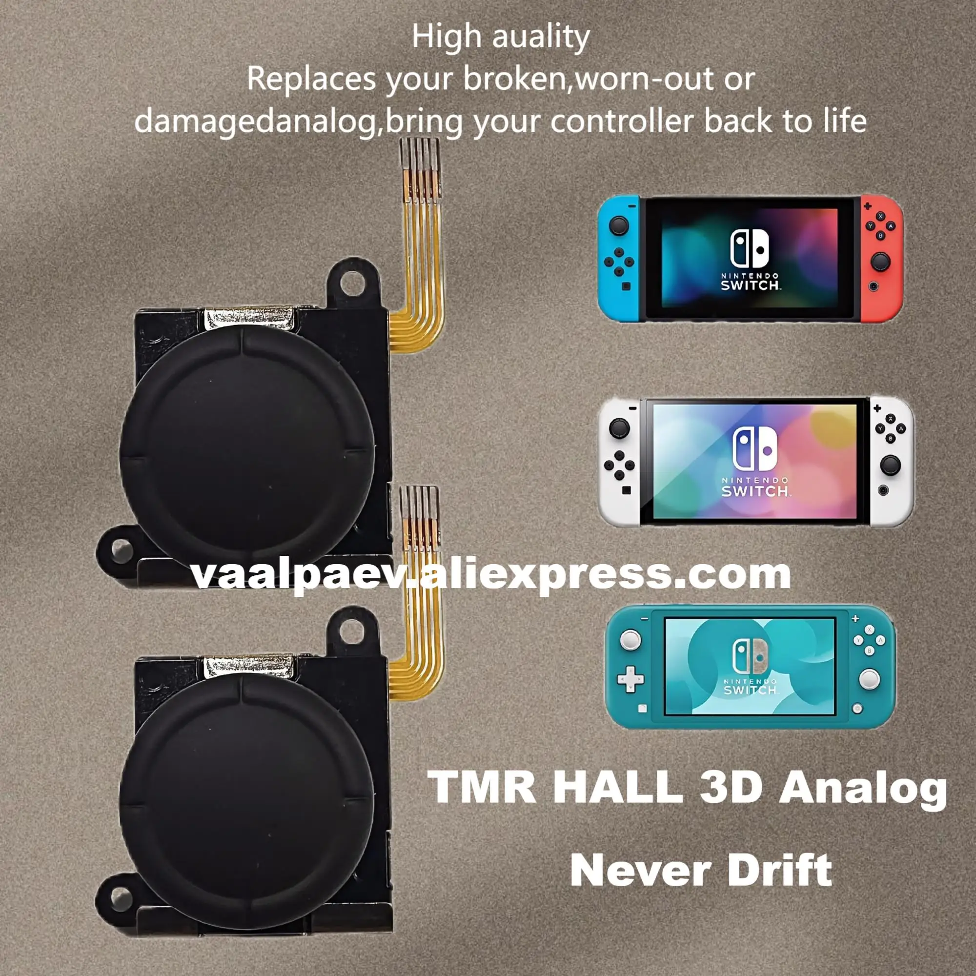 

Новый 3D-аналоговый джойстик TMR с эффектом Холла для SWTICH JOYCON LITE OLED V1 и V2 Never Drift Plug & Play