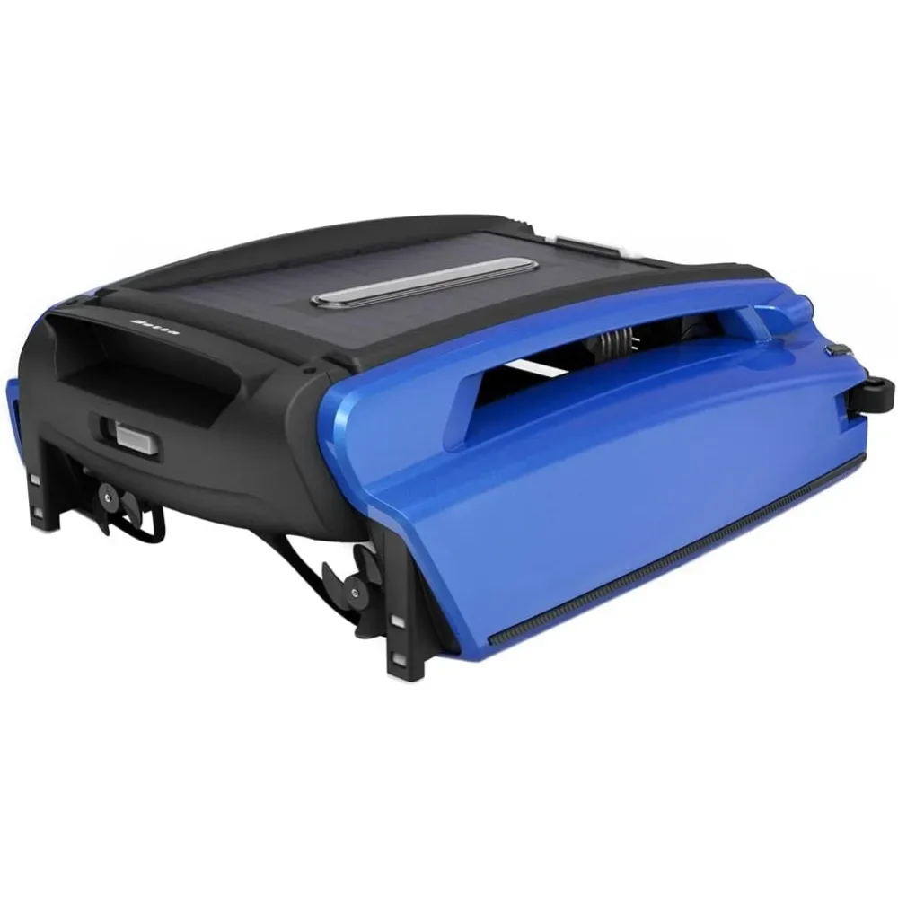 Solar Powered Automatic Robotic Pool Skimmer Cleaner with Enhanced Core Durability and Re-Engineered Twin Salt Chlorine Tolerant