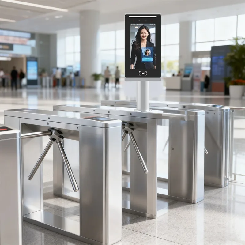 7 Inch Integrated Mold Molding Design Waterproof Biometric Attendance Machine with Access Control System