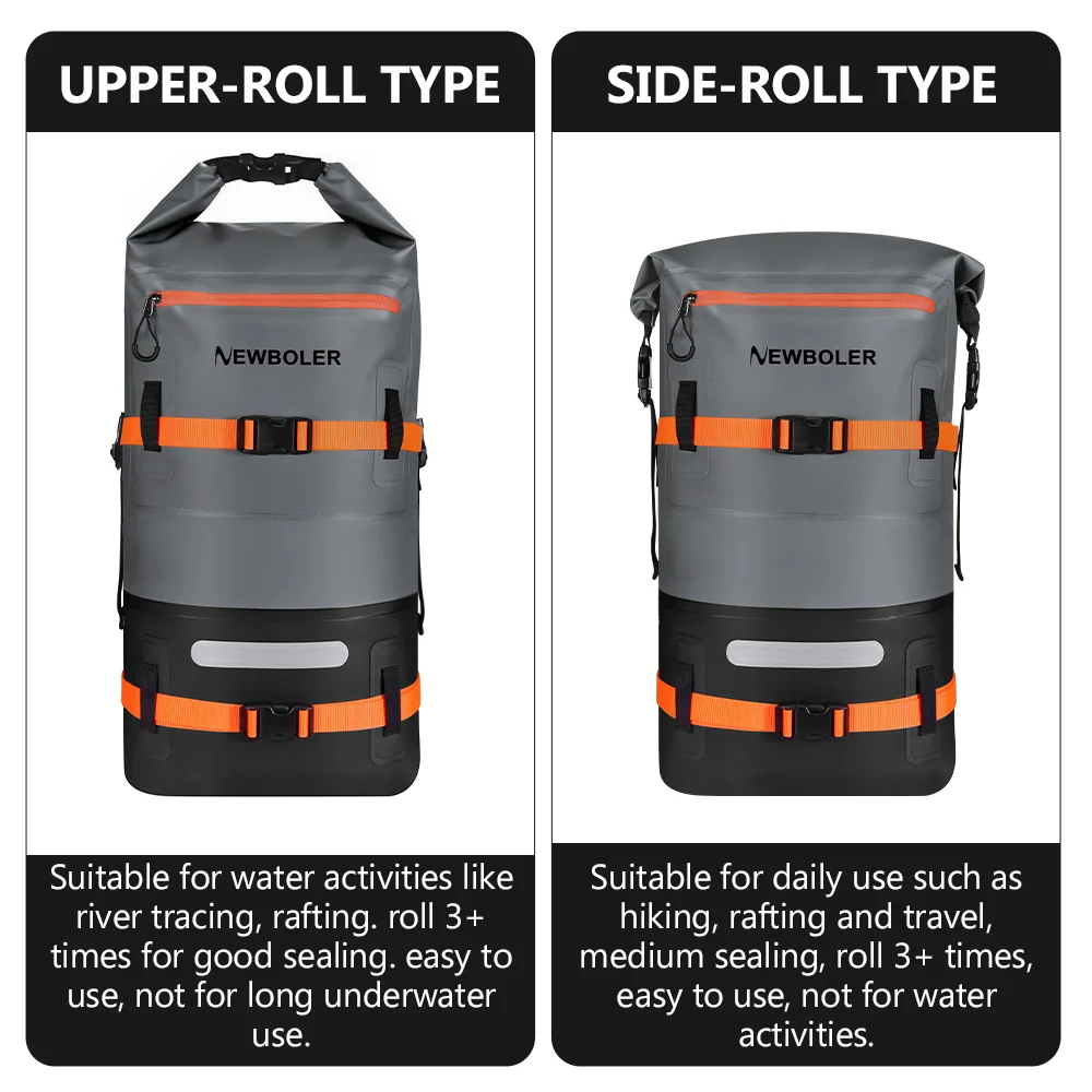NEWBOLER 35L Outdoor Sport PVC Waterproof Storage Dry Bag For Canoe Kayak Rafting Swimming Travel Sack Backpack Camping Bag ﻿