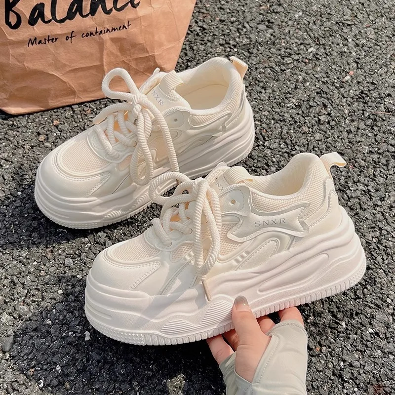 Casual Sneakers Women 2025 High Street Summer Breathable New Fashion Ladies Shoes Athletic Classic Sports Outdoor Footwear