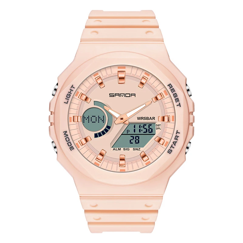 UTHAI CE64 reloj electrónico deportivo para hombre y mujer, reloj de pulsera a la moda, despertador resistente al agua hasta 50M, relojes