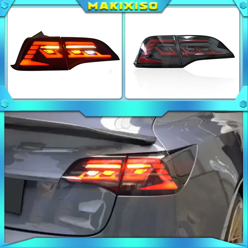 

Tail Lamps For Tesla Model 3 Model3 Model Y All LED Taillights LED Dynamic Turn Signal Reversing Parking Lights Assembly