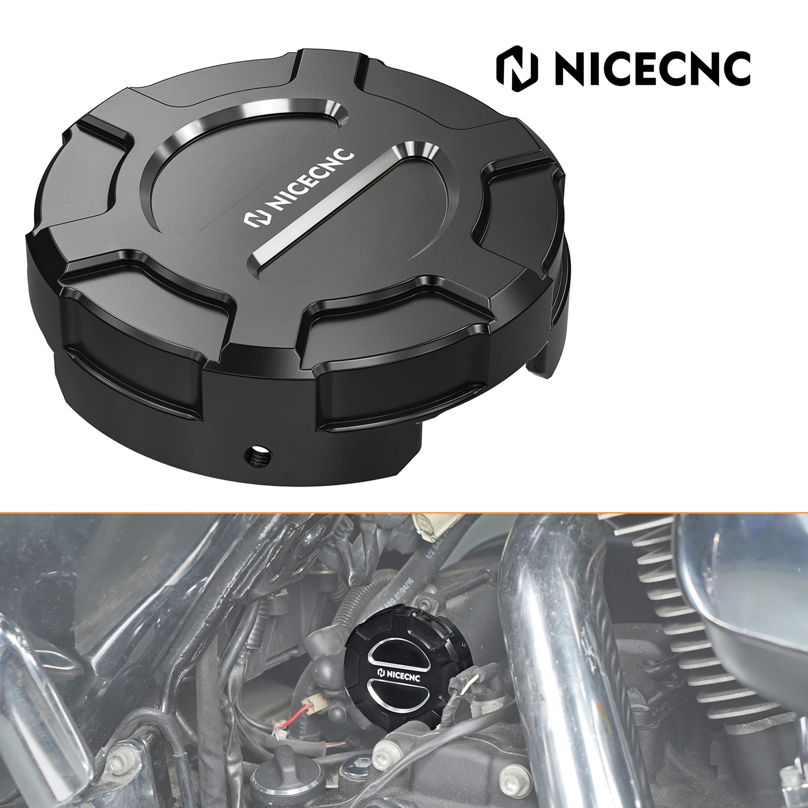 

For 2017-2024 Harley Road King Special Starter Motor End Cap Cover for Harley Road King FLHR 17-22 Road King Classic FLHRC 17-19