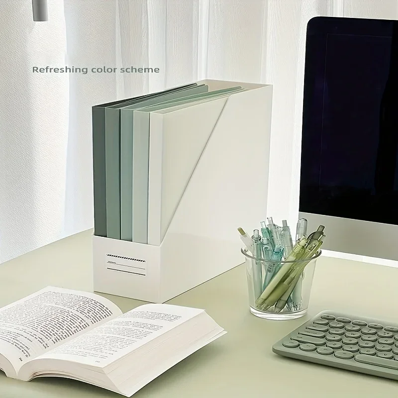 1pc A4 Gradient Folder Ins High Appearance Level Students Examination Paper Storage Book