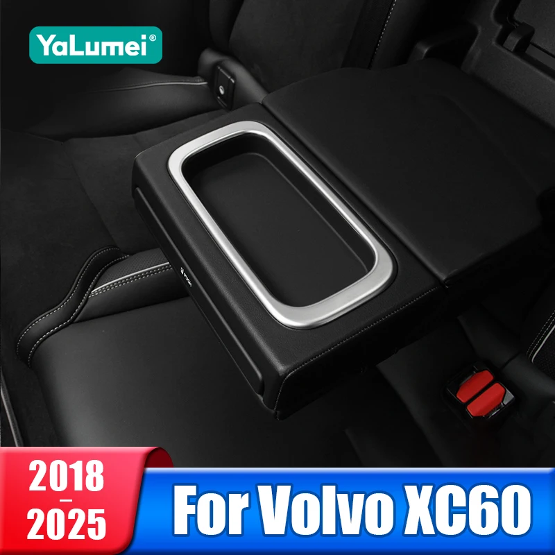 

Car Rear Seat Water Cup Holder Cover Trim Frame Strip For Volvo XC60 2018 2019 2020 2021 2022 2023 2024 2025 Accessories